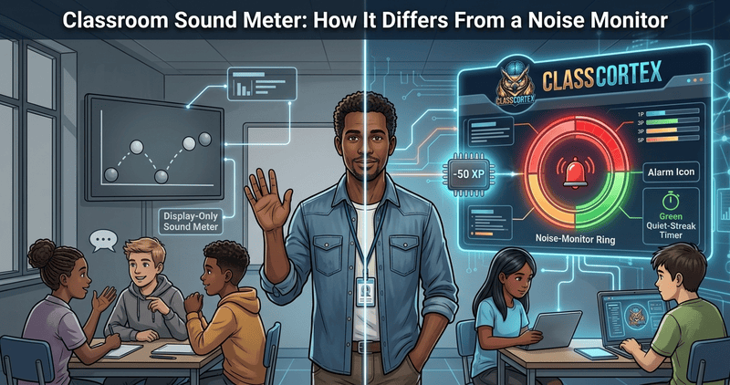 Comparison of classroom sound meters and a noise monitor with XP consequences for teachers