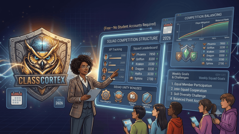 How to structure classroom squad teams for balanced competition in 2026