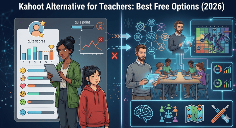 Comparison of free Kahoot alternative tools for teachers in 2026 - Blooket, Gimkit, Quizizz and Class Cortex