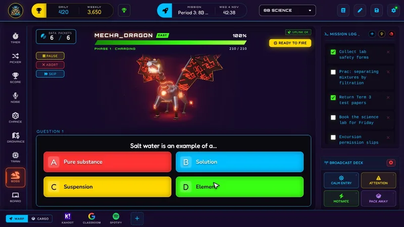 Class Cortex live multiplayer Boss Battle screen